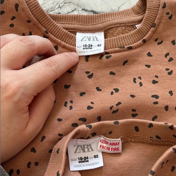 Zara 18-24 cheetah like print set - Picture 3 of 3